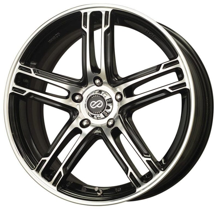 Enkei Enkei FD-05 17x7 4x100 40mm Offset 72.62 Bore Dia Black Machined Wheel ENK434-770-4940BKM