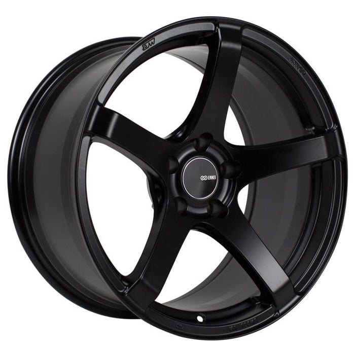 Enkei Enkei Kojin 18x8.5 25mm Offset 5x114.3 Bolt Pattern 72.6mm Bore Dia Matte Black Wheel ENK476-885-6525BK
