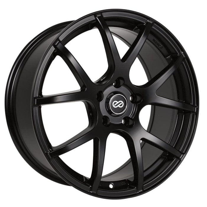 Enkei Enkei M52 17x7.5 38mm Offset 5x108 Bolt Pattern 72.6mm Bore Dia Matte Black Wheel ENK480-775-3138BK