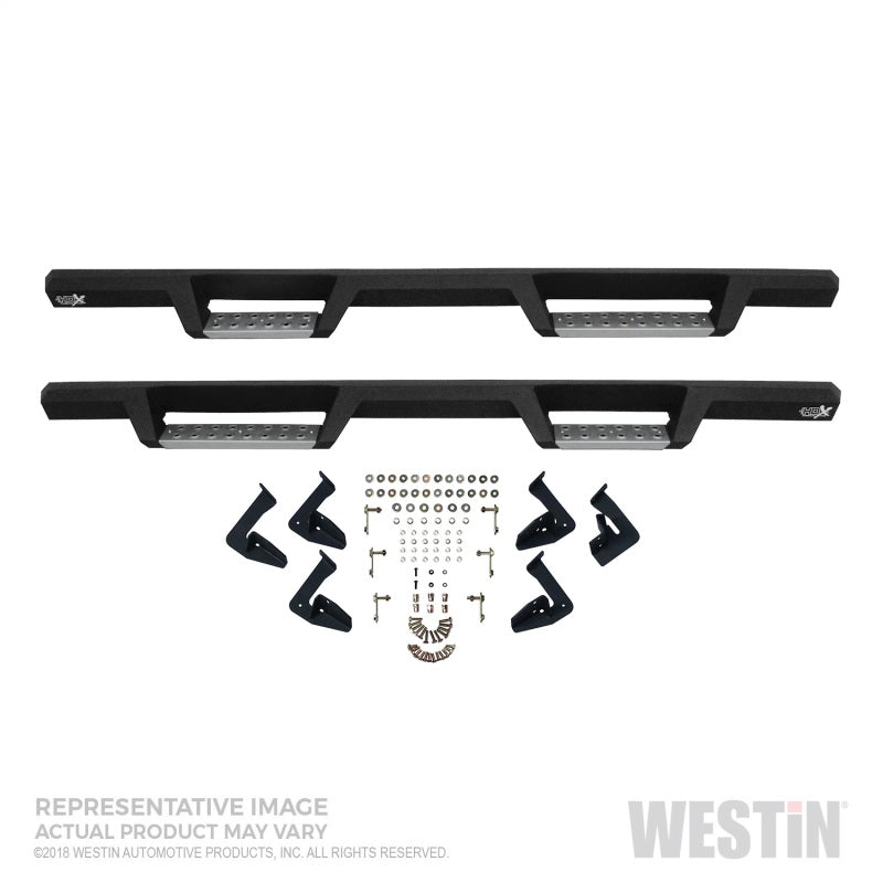 Westin 10-17 Toyota 4Runner Trail Edition (Excl. Ltd) HDX Stainless Drop Nerf Step Bars - Tex. Blk