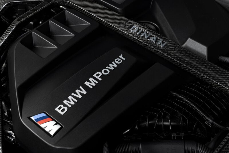 Dinan Gloss Carbon Fiber Strut Tower Brace - Front fits 2023-2026 BMW M2 / BMW M2/M3/M4 / 2021-2026 BMW M3 / 2021-2026 BMW M4