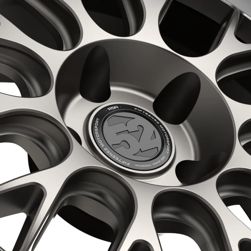 fifteen52 Holeshot RSR 18x8.5 5x108 42mm ET 63.4mm Center Bore Magnesium Grey w/ Gloss Lip - Side View