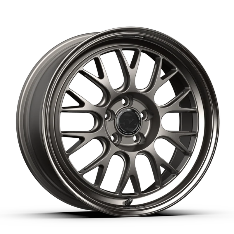 fifteen52 Holeshot RSR 18x8.5 5x108 42mm ET 63.4mm Center Bore Magnesium Grey w/ Gloss Lip - Back View