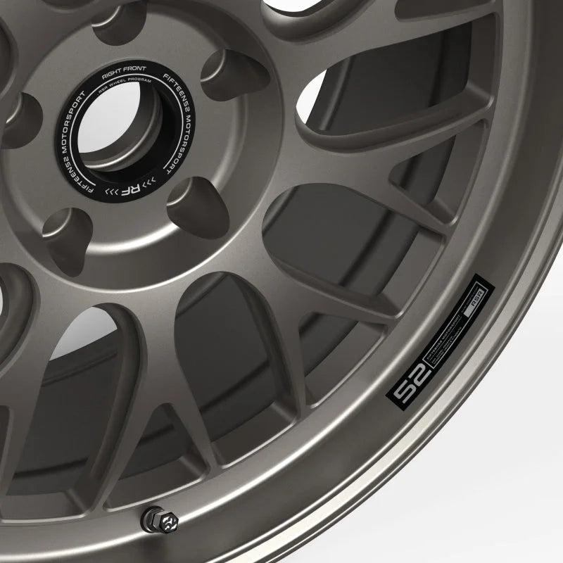 fifteen52 Holeshot RSR Wheel Lip Decal Set of Four - Black - Side View