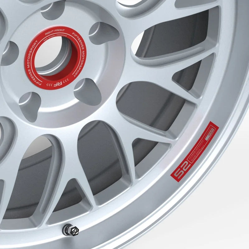 fifteen52 Holeshot RSR Wheel Lip Decal Set of Four - Red - Detail View