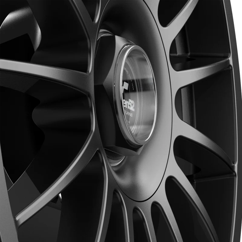 fifteen52 Podium 17x7.5 / 5x100 BP / 40mm ET / 73.1mm CB / 5.82in BS / Frosted Graphite Wheel - Back View