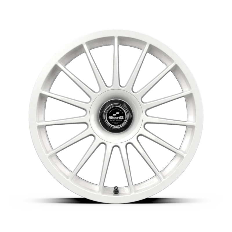 fifteen52 Podium 19x8.5 / 5x114.3 BP / 35mm ET / 73.1mm CB / 6.14in BS / Rally White Wheel - Installation View