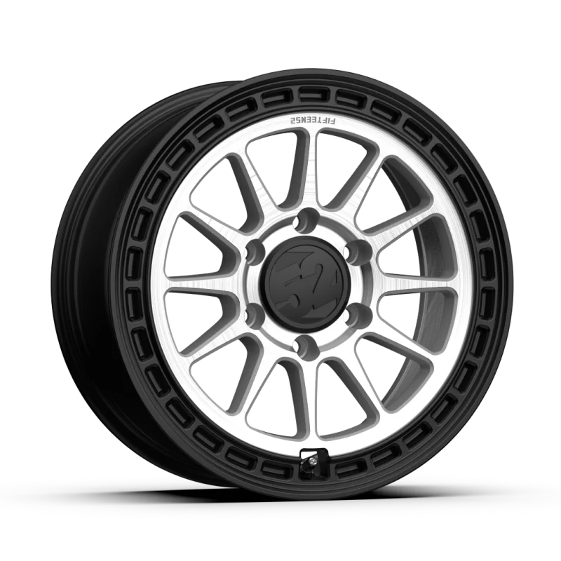 fifteen52 Range HD 17x8.5 5x127 0mm ET 71.5mm Center Bore Machined Clear/Gloss Black Wheel - Back View
