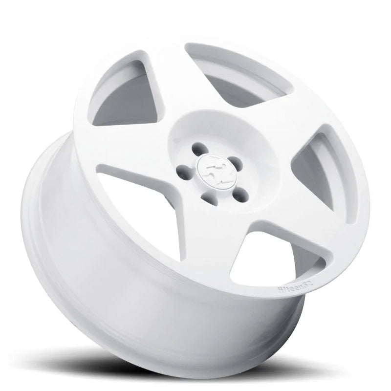fifteen52 Tarmac 18x8.5 5x112 45mm ET 66.56mm Center Bore Rally White Wheel - Side View
