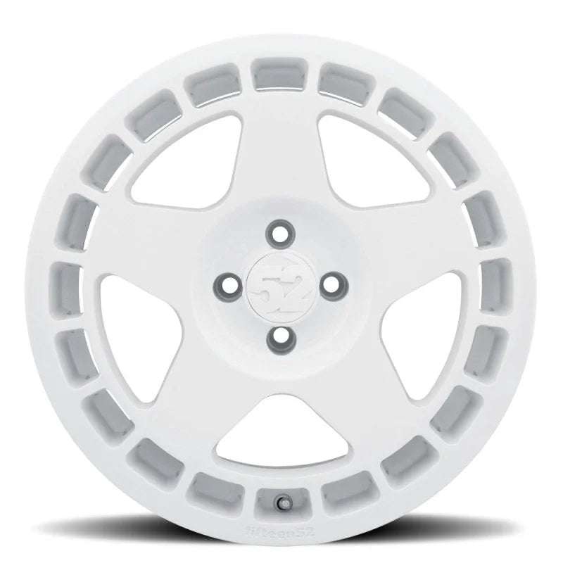 fifteen52 Turbomac 17x7.5 4x108 42mm ET 63.4mm Center Bore Rally White Wheel - Side View