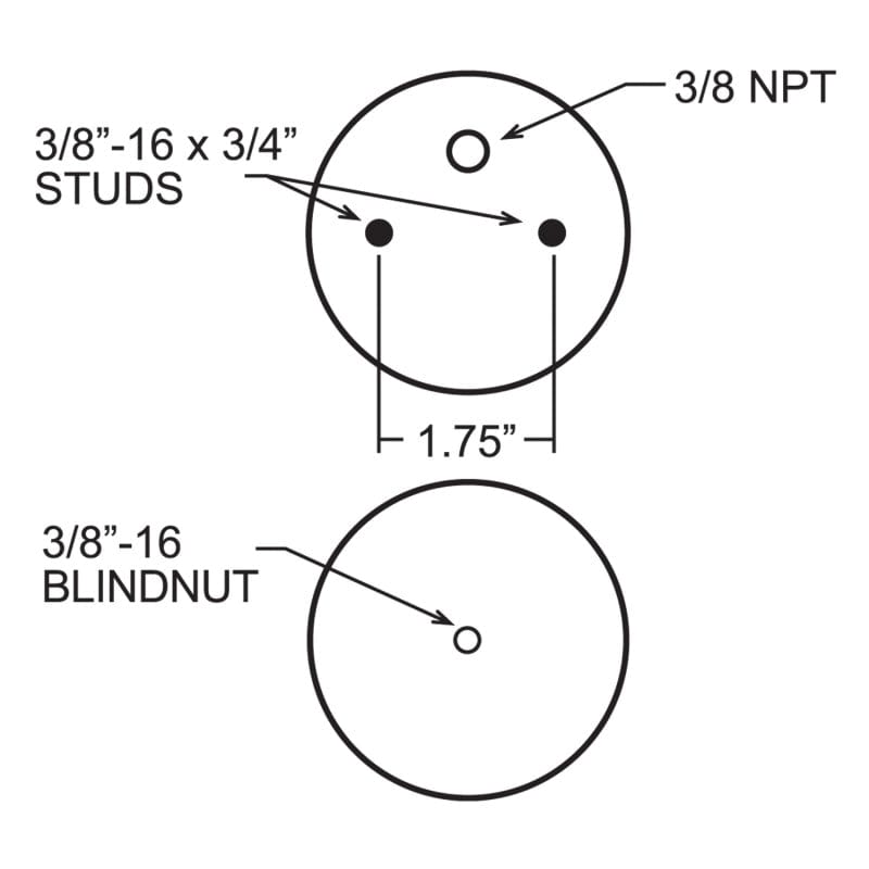 Firestone Firestone Ride-Rite Replacement Air Helper Spring Rear 267CZ 1.5 (W217607703) FIR7703