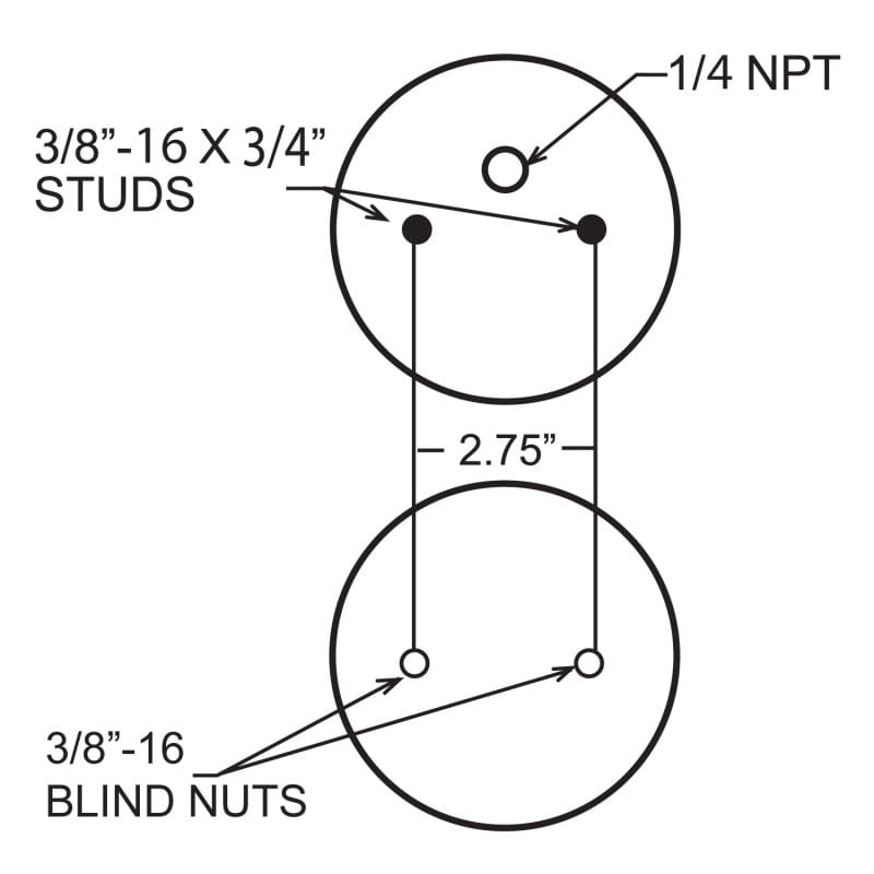Firestone Firestone Ride-Rite Replacement Bellow 224C (For Kit PN 0830/2080/2032/2068) (W217606859) FIR6859