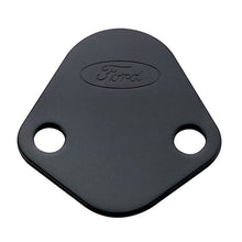 Load image into Gallery viewer, Ford Racing Ford Racing Fuel Pump Block Off Plate - Black Crinkle Finish w/ Ford Oval FRP302-291