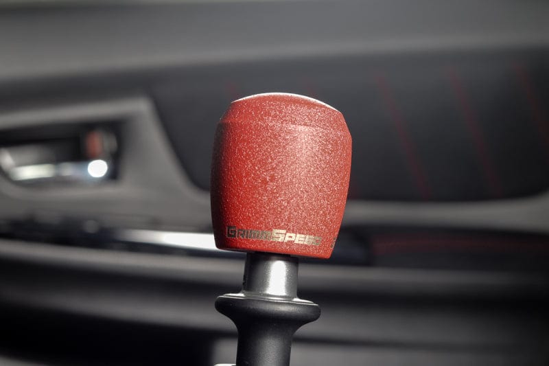 GrimmSpeed GrimmSpeed Stubby Shift Knob Stainless Steel Red - M12x1.25 GRM380003