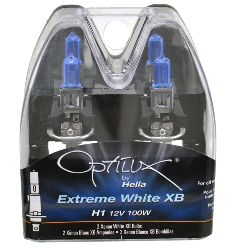 Hella Hella Optilux H1 100W XB Extreme White Bulbs (Pair) HELLAH71070227