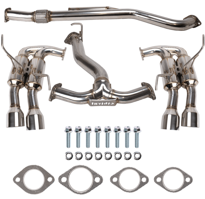 Invidia Invidia 2022+ Subaru WRX Gemini Single Layer Quad Stainless Steel Tip Cat-Back Exhaust INVHS22WRXGM4SS