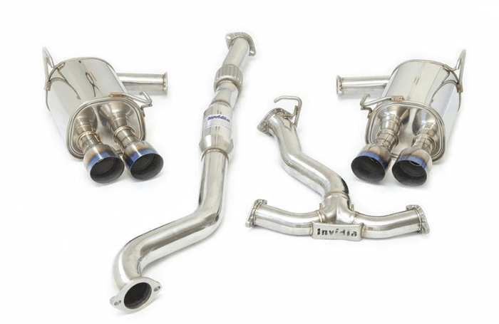 Invidia Invidia 2022+ Subaru WRX Q300 Single Layer Titanium Burnt Quad Tip Cat-back Exhaust INVHS22WRXG2T
