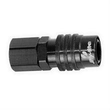 Load image into Gallery viewer, jiffytite 8an Fitting Socket Female- Valved (Black) 51308J