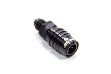 Load image into Gallery viewer, jiffytite Q/R #4 Male Str to #4 Socket Valved Black 21404J