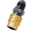 Load image into Gallery viewer, jiffytite Q/R #6 Male Str to #6 Socket Valved Gold/Black 21406