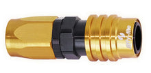 Load image into Gallery viewer, jiffytite Q/R #6 Straight Hose End Gold/Black 31606
