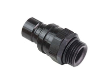 Load image into Gallery viewer, jiffytite Q/R #8 Male O-Ring Boss Plug Valved Black 32108
