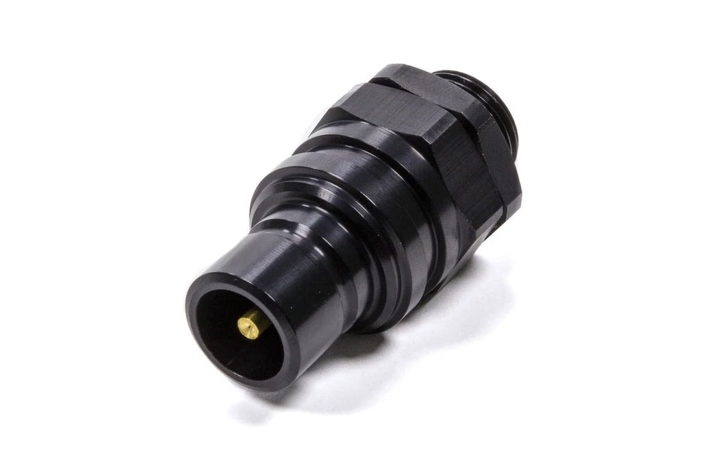 jiffytite Q/R #8 Male O-Ring Boss Plug Valved Black 52108