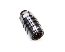 Load image into Gallery viewer, jiffytite Q/R Male #8 ORB to #8 Socket Valved Black 51108J