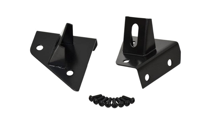 Kentrol Kentrol 76-95 Jeep CJ/Wrangler YJ Light Bracket Pair - Powdercoat Black KEN50531