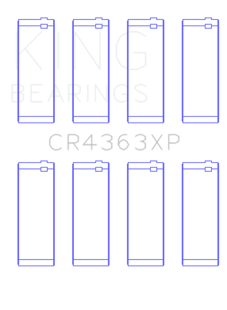 King Engine Bearings King 00-06 Chevrolet 2.2L DOHC Ecotec Connecting Rod Bearings (Set of 4) KINGCR4363XP