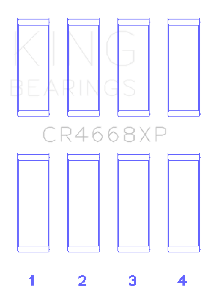 King Engine Bearings King 08-09 Chrysler Caliber SRT4 / Mitsubishi/Hyundai/Kia World Engine Connecting Rod Bearing Set KINGCR4668XP