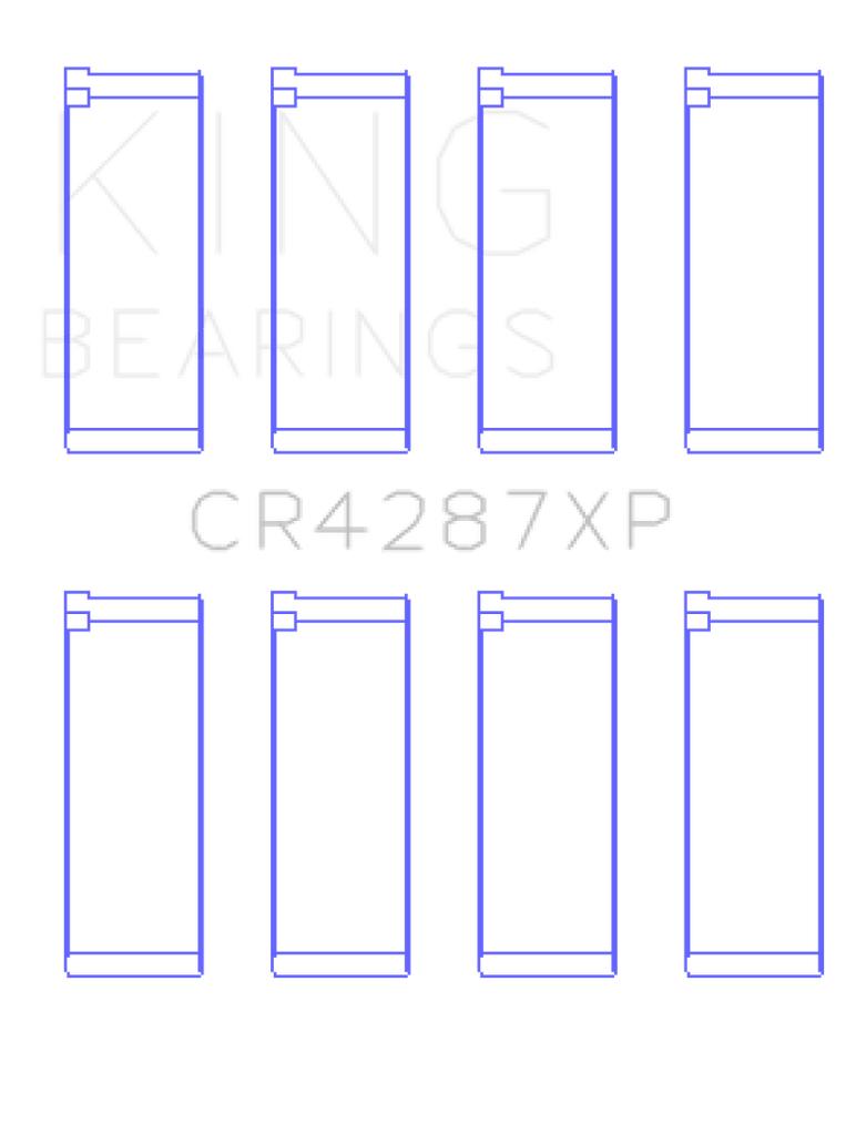 King Engine Bearings King Acura B18C1/B18C5 VTEC (Size STDX) Performance Rod Bearing Set KINGCR4287XPSTDX