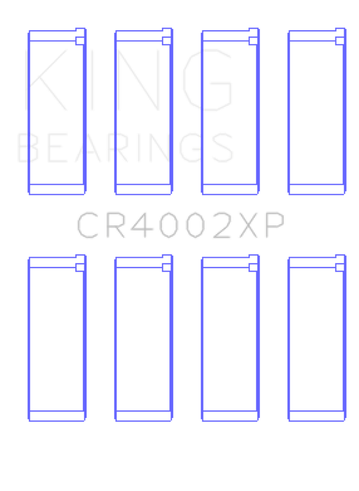 King Engine Bearings King Ford/Kia/Mazda DOHC 16 Valve/SOHC 16 Valve/SOHC 8 Valve (Size STD) Performance Rod Bearing Set KINGCR4002XP