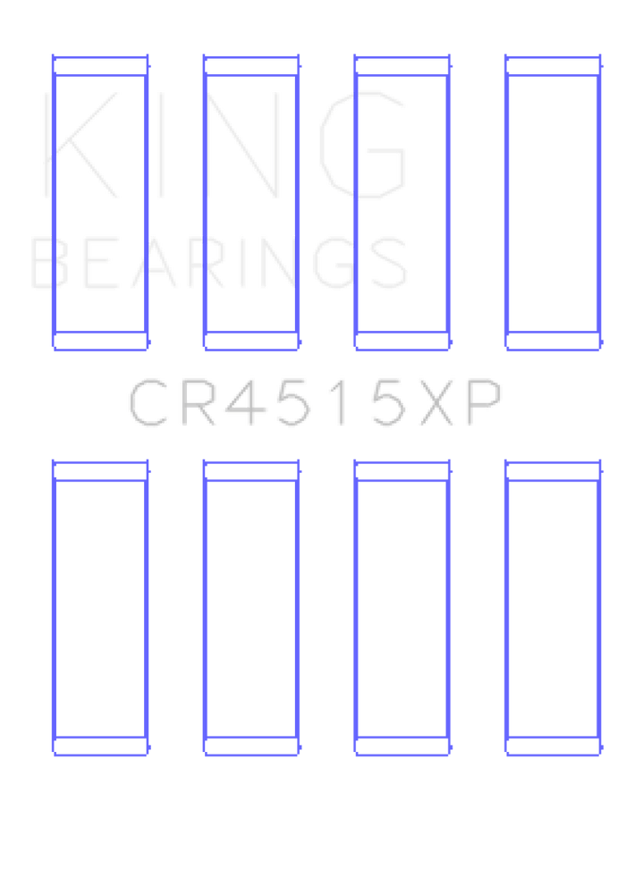 King Engine Bearings King Ford/Mazda 2.0L Duratec (Size STD) Tri-Metal Copper-Lead Nickel Performance Rod Bearing Set KINGCR4515XP