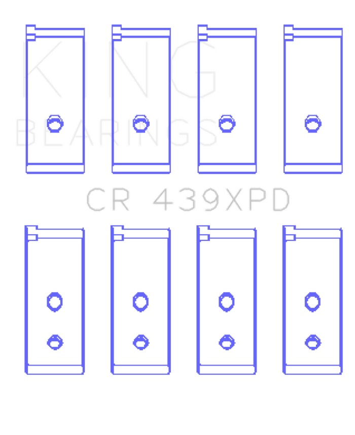 King Engine Bearings King Honda B-Series Dowel (Size STD) Performance Rod Bearing Set KINGCR439XPD