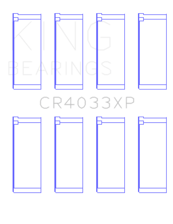 King Engine Bearings King Honda F20C/F22C / 97-01 H22A4 (Size 0.25) Rod Bearing Set KINGCR4033XP0.25