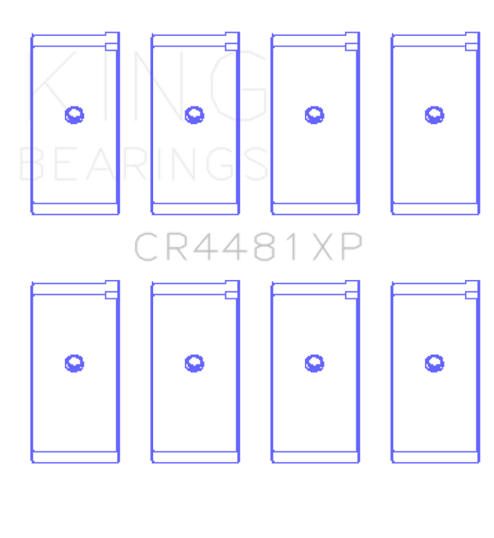 King Engine Bearings King Mitsubishi 4G63/4G64 6 Bolt 1st Gen DSM (Size STDX) Performance Rod Bearing Set KINGCR4481XPSTDX