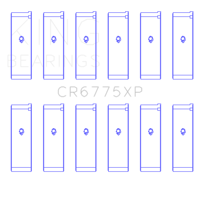 King Engine Bearings King Nissan VQ35DE (Size +.026) Performance Rod Bearing Set KINGCR6775XP.026