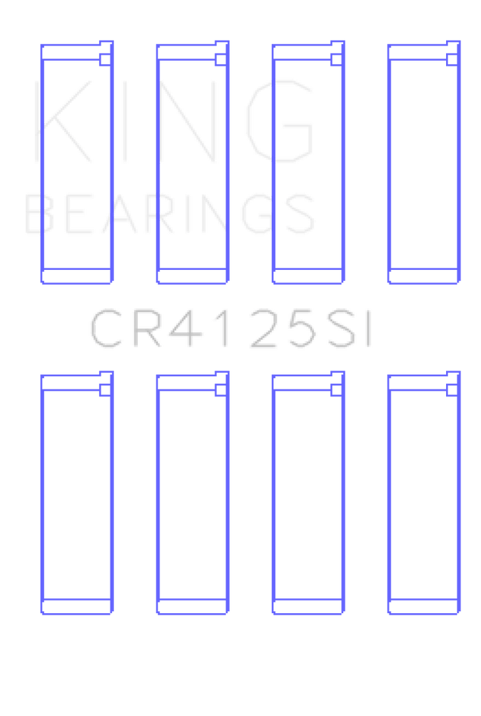King Engine Bearings King Subaru EJ20/EJ22/EJ25 (Including Turbo) (Size STD) Silicone Bi-Metal Alum Rod Bearing Set KINGCR4125SI