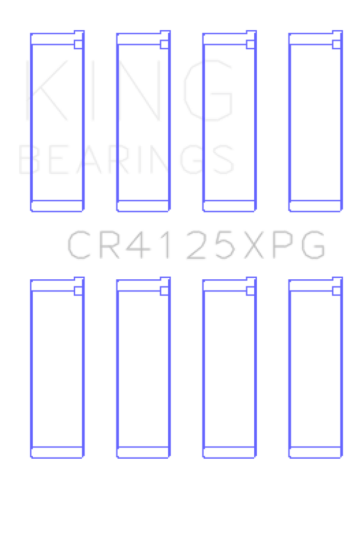 King Engine Bearings King Subaru EJ20/EJ22/EJ25 (Suites 52mm Journal Size).0.5 Oversized Tri-Metal Perf Rod Bearing Set KINGCR4125XPG0.5