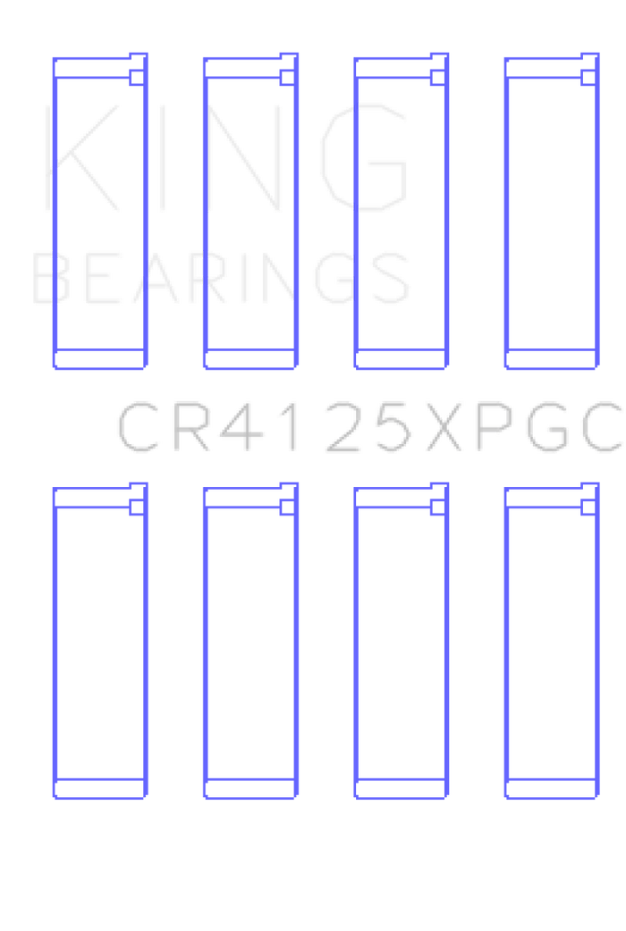 King Engine Bearings King Subaru EJ20/EJ22/EJ25 (Suites 52mm Journal Size) (Size STD) Tri-Metal Coated Rod Bearing Set KINGCR4125XPGC