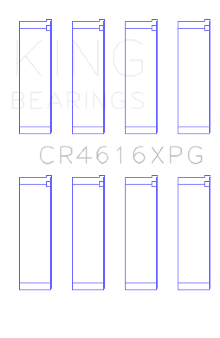 King Engine Bearings King Subaru FA20 (Suites 52mm Journal Size) (Size STDX) Tri-Metal Perf Rod Bearing Set KINGCR4616XPGSTDX
