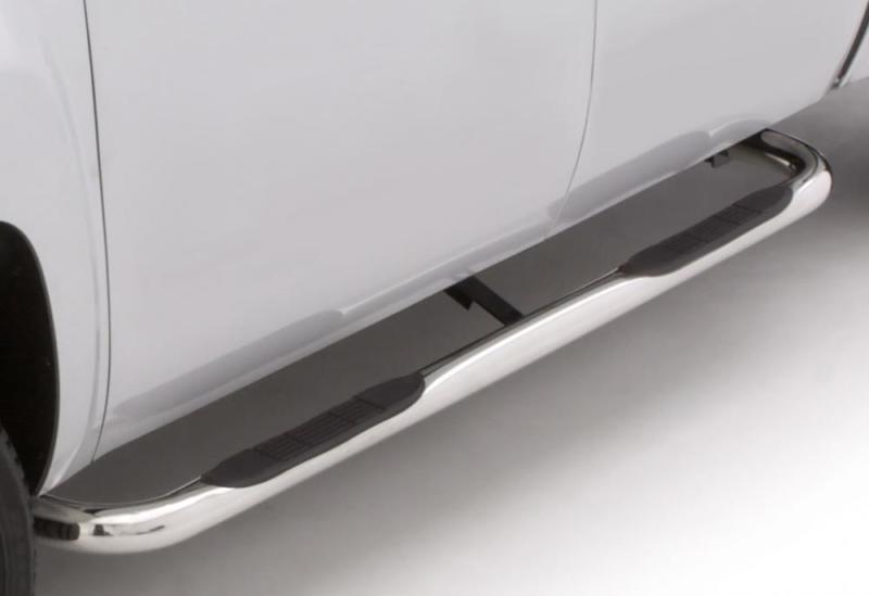 LUND Lund 05-17 Toyota Tacoma Access Cab 3in. Round Bent SS Nerf Bars - Polished LND22685963