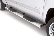 Load image into Gallery viewer, LUND Lund 07-17 Chevy Silverado 1500 Crew Cab 6in. Oval Straight SS Nerf Bars - Polished LND24310564