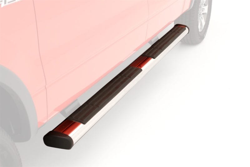 LUND Lund 07-17 Chevy Silverado 1500 Crew Cab 6in. Oval Straight SS Nerf Bars - Polished LND24310564