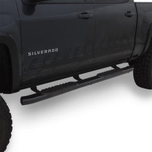 Load image into Gallery viewer, LUND Lund 2019 Chevrolet Silverado 1500 Crew Cab 5in Oval Curved SS Nerf Bars - Black LND24210563