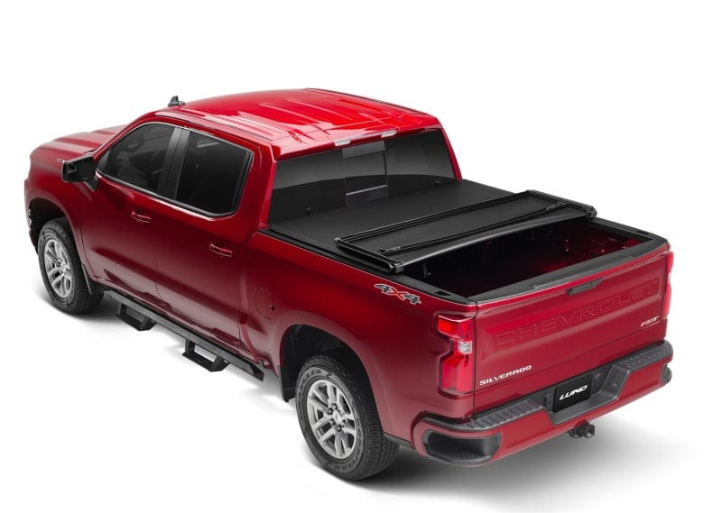 LUND Lund 99-07 Chevy Silverado 1500 (6.5ft. Bed) Genesis Tri-Fold Tonneau Cover - Black LND95053