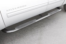Load image into Gallery viewer, LUND Lund 99-13 Chevy Silverado 1500 Ext. Cab (Body Mount) 4in. Oval Curved SS Nerf Bars - Polished LND23278379