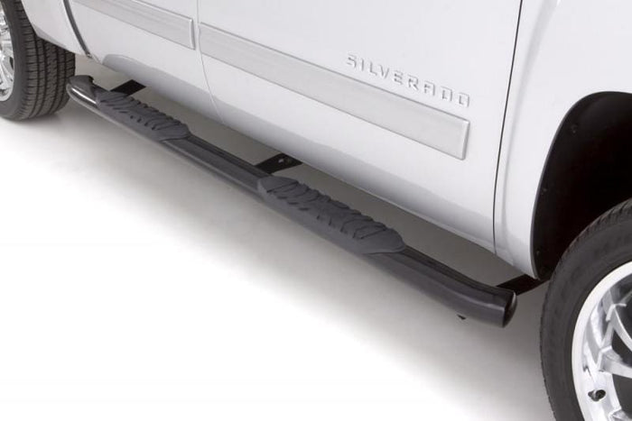 LUND Lund 99-16 Ford F-250 Super Duty Std. Cab 5in. Oval Curved Steel Nerf Bars - Black LND23854007