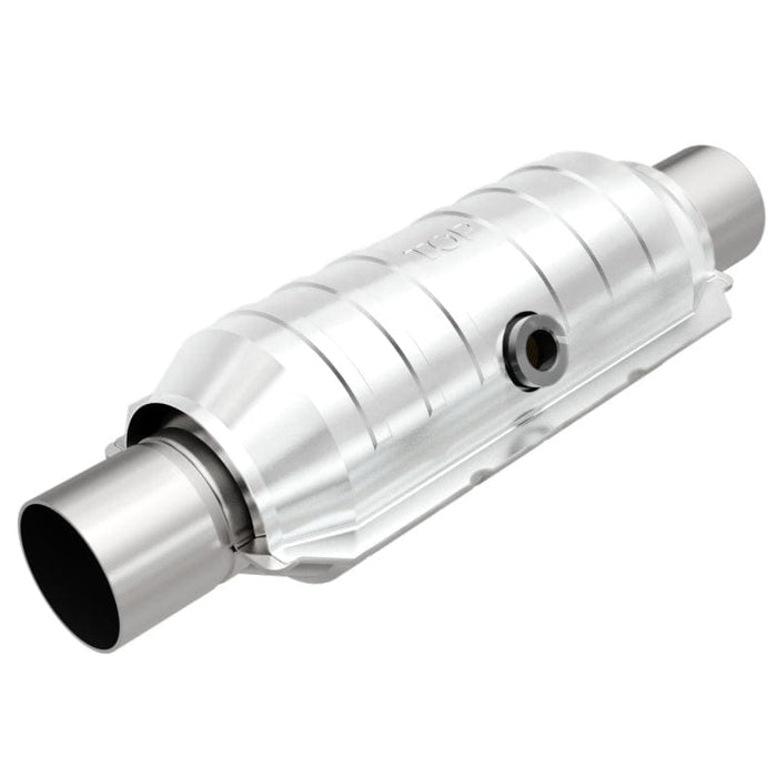 Magnaflow MagnaFlow Conv Univ 2in Inlet/Outlet Center/Center Round 11in Body L x 5.125in W x 15in Overall L MAG51354